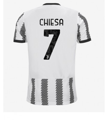 Juventus Federico Chiesa #7 Hjemmedrakt 2022-23 Kortermet